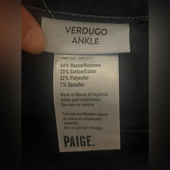 Women’s Paige Verdugo Ankle Jeans Size 27 - Picture 4 of 4